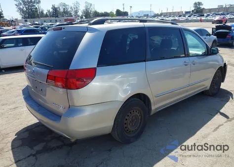 2004 Toyota Sienna Le из США, поврежденный, VIN 5TDZA23C84S199940